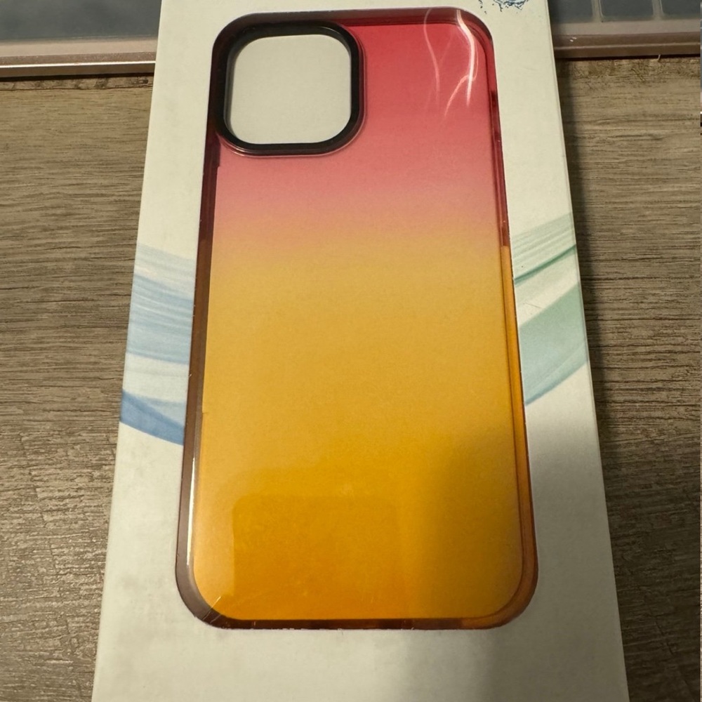 NEW AQA Hard Protective Case for Apple iPhone 12 Pro Max - Pink/Orange